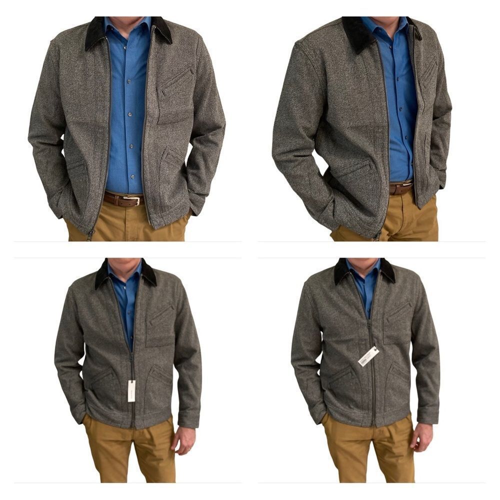 Taylor Stitch The Ignition Jacket in Indigo Salt & Pepper full zip chore jacket - Picture 2 of 12
